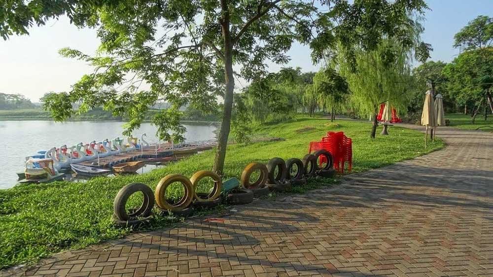 Không gian xanh phù hợp cho những hoạt động thể dục, đạp xe